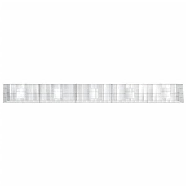 vidaXL Rabbit Cage Silver Galvanized Iron Breathable Design Rabbit Cage