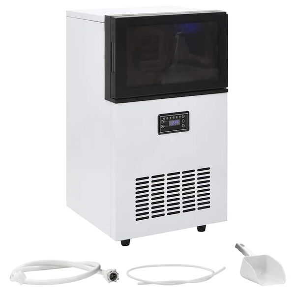 vidaXL Ice Cube Maker Black 99.2 lb / 24 h