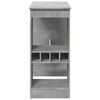 vidaXL Bar Table Concrete Grey Engineered Wood Tall Bar Table