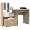 vidaXL Desk Sonoma Oak 51.77 x 19.69 x 41.93 in Engineered Wood