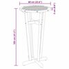 vidaXL Garden Bar Table Natural Brown Solid Acacia wood Standard Durable