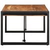 vidaXL Coffee Table Natural wood color Solid acacia wood, powder-coated iron