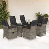 vidaXL Garden Dining Set Grey