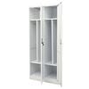 vidaXL Wardrobe Light Grey Steel Medium Wardrobe Rectangular
