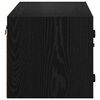 vidaXL Wall Cabinet Black Oak 26.77 x 14.57 x 13.78 in Engineered Wood