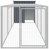 vidaXL Chicken Cage Anthracite Galvanized steel Large Chicken Cage