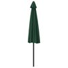 vidaXL Garden Parasol Green Polyester fabric and aluminium frame Large