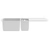 vidaXL Granite Kitchen Sink Double Basins White
