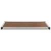 vidaXL Outdoor Shower Tray WPC Stainless Steel 43.3"x24.4" Brown