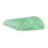 vidaXL Greenhouse Green Polyethylene (PE) cover, Galvanized steel frame