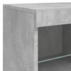 vidaXL Sideboard Concrete grey Engineered wood, glass Medium Sideboard