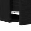 vidaXL Bedside Cabinet 2 pcs Black Oak 13.78 x 13.78 x 7.87 in