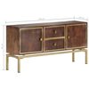vidaXL Sideboard Honey Brown Solid mango wood Medium Sideboard