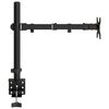 vidaXL Monitor Mount Black Steel VESA 75/3.94 "