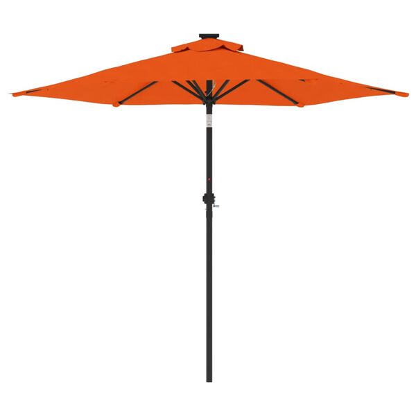 vidaXL Garden Parasol Terracotta Polyester Large Collapsible