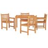 vidaXL Garden Dining Set Teak Solid teak wood 5-Piece Set