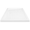 vidaXL Shower Base Tray with Dots White 27.6"x39.4"x1.6" ABS