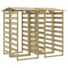 vidaXL Pergola Set of 4 Green Treated Pinewood, Firwood