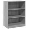 vidaXL Wardrobe Grey Sonoma Engineered Wood Compact Wardrobe