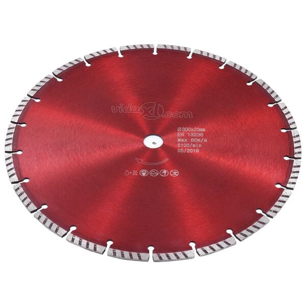 vidaXL Diamond Cutting Disc with Turbo Steel 11.81 "