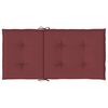 vidaXL Lowback Chair Cushion Set of 6 Melange Wine Red 100% Polyester