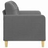 vidaXL 2-seater Sofa Dark grey Fabric (100% polyester), metal, textilene