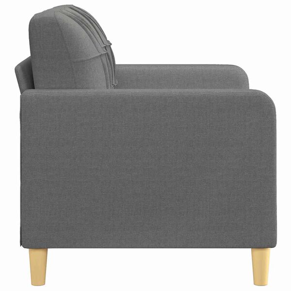 vidaXL 2-seater Sofa Dark grey Fabric (100% polyester), metal, textilene