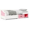 vidaXL Day Bed White Solid pinewood 35.4 x 78.7 in