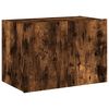 vidaXL TV Wall Cabinet Smoked Oak Engineered Wood Medium TV Wall Cabinet