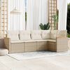 vidaXL Garden Sofa Set Beige