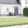 vidaXL Garden Fence White 66.93 x 84.65 in Powder-Coated Steel