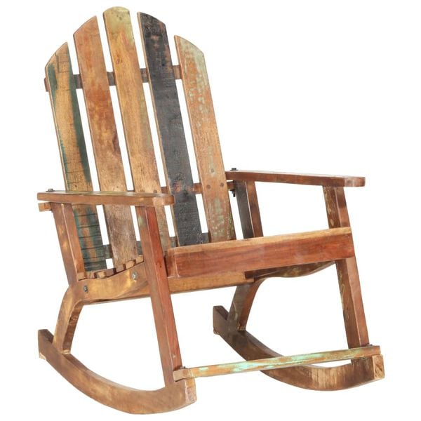 vidaXL Garden Rocking Chair Multicolour Solid reclaimed wood Standard