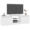 vidaXL TV Stand White 47.2"x11.8"x14" Engineered Wood