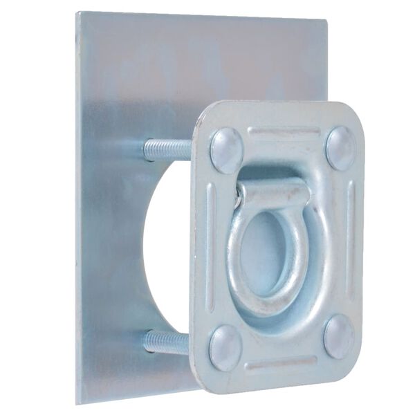 vidaXL Lashing Rings for Trailer 6 pcs Galvanised Steel 4409.2 lb