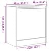 vidaXL Shoe Cabinet White Engineered wood Compact Shoe Cabinet