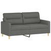 vidaXL Sofa Set Dark Grey Fabric (100% polyester), metal, textilene, plywood