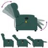 vidaXL Massage Recliner Chair Dark Green
