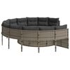 vidaXL Patio Sofa Grey