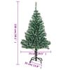 vidaXL Artificial Christmas Tree Green and white