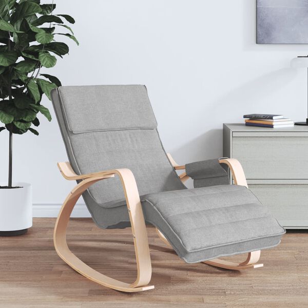 vidaXL Rocking Chair Light Gray