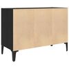 vidaXL TV Cabinet Set Black 27.36 x 11.81 x 19.69 in Engineered Wood