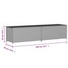 vidaXL Garden Storage Box Mix Beige PE rattan, powder-coated steel Large