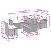vidaXL Garden Sofa Set Beige, Cream White