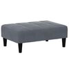 vidaXL 2-Seater Sofa Bed with Footstool Dark Gray Velvet