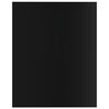 vidaXL Shelf Set of 8 High gloss black Engineered wood Medium Simple