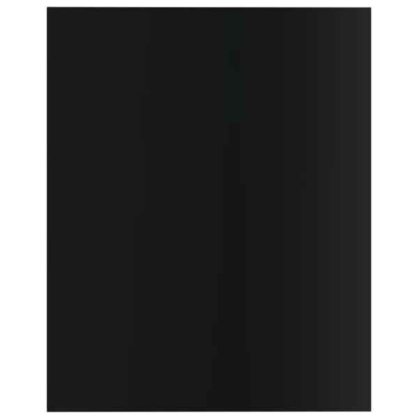 vidaXL Shelf Set of 8 High gloss black Engineered wood Medium Simple