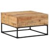 vidaXL Coffee Table Rough mango wood brown Rough mango wood Medium