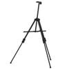vidaXL Adjustable Display Easel Black Metal