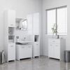 vidaXL Bathroom Furniture Set White Engineered wood Standard