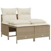 vidaXL Garden Sofa Set Beige